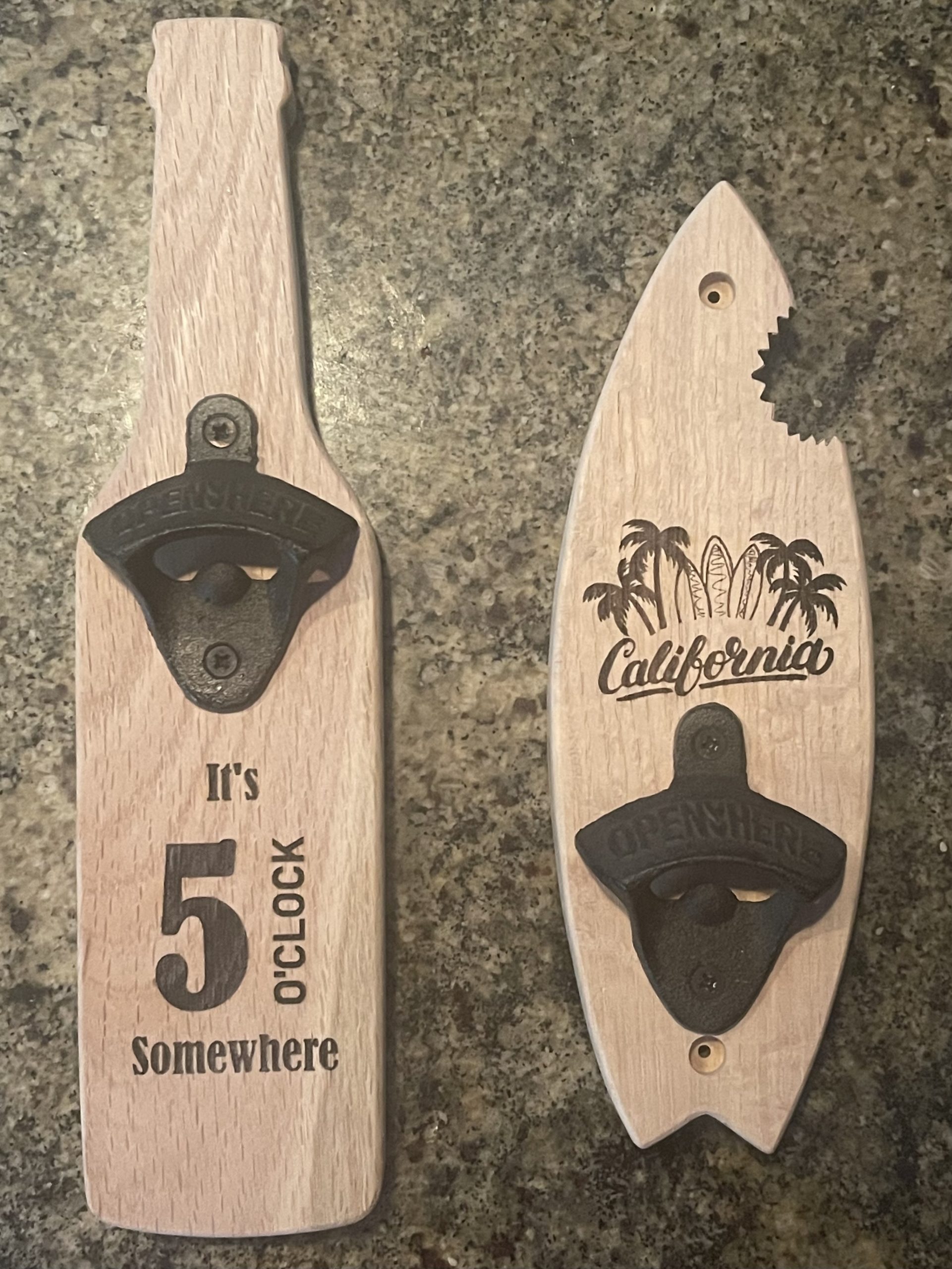 Personalized Wall Mount Bottle Opener: Funny Man Cave Decor
