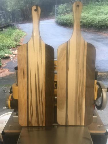 Charcuterie board with handle