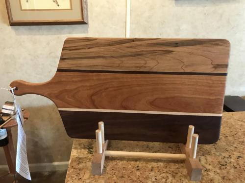 Charcuterie board with handle