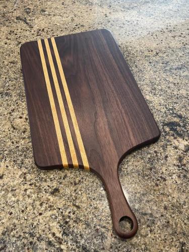 Charcuterie board with handle