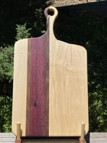 Charcuterie board with handle