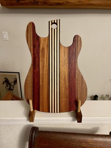 Guitar charcuterie board