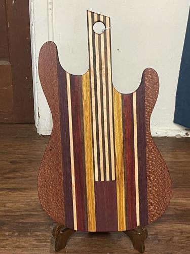 Guitar charcuterie board